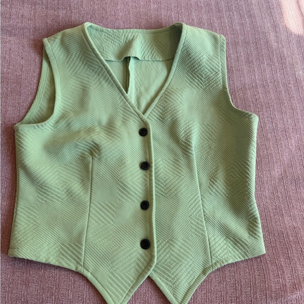 Green Women's Vest